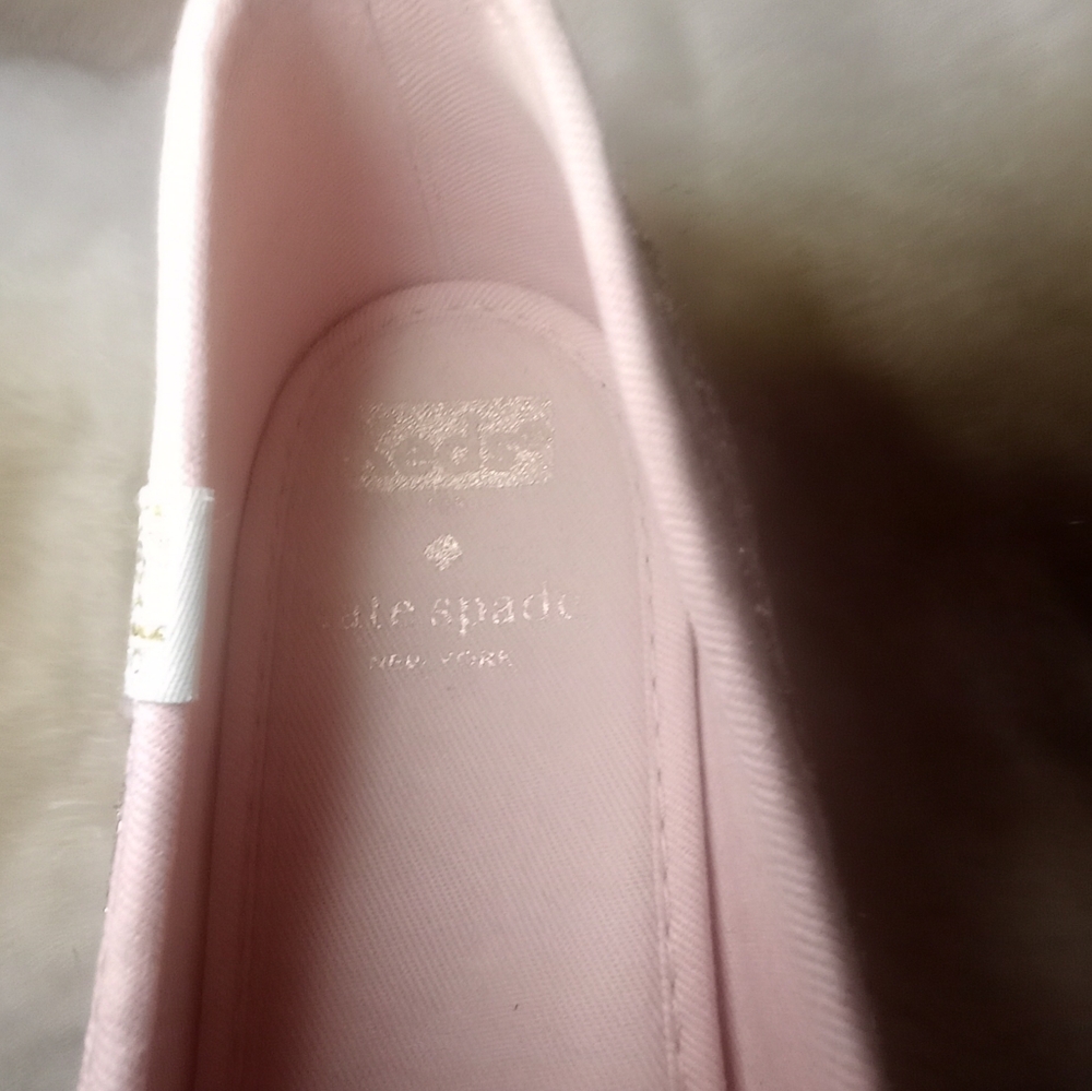 Kate Spade Glitter Keds Pink Slip Ons - Picture 3 of 11